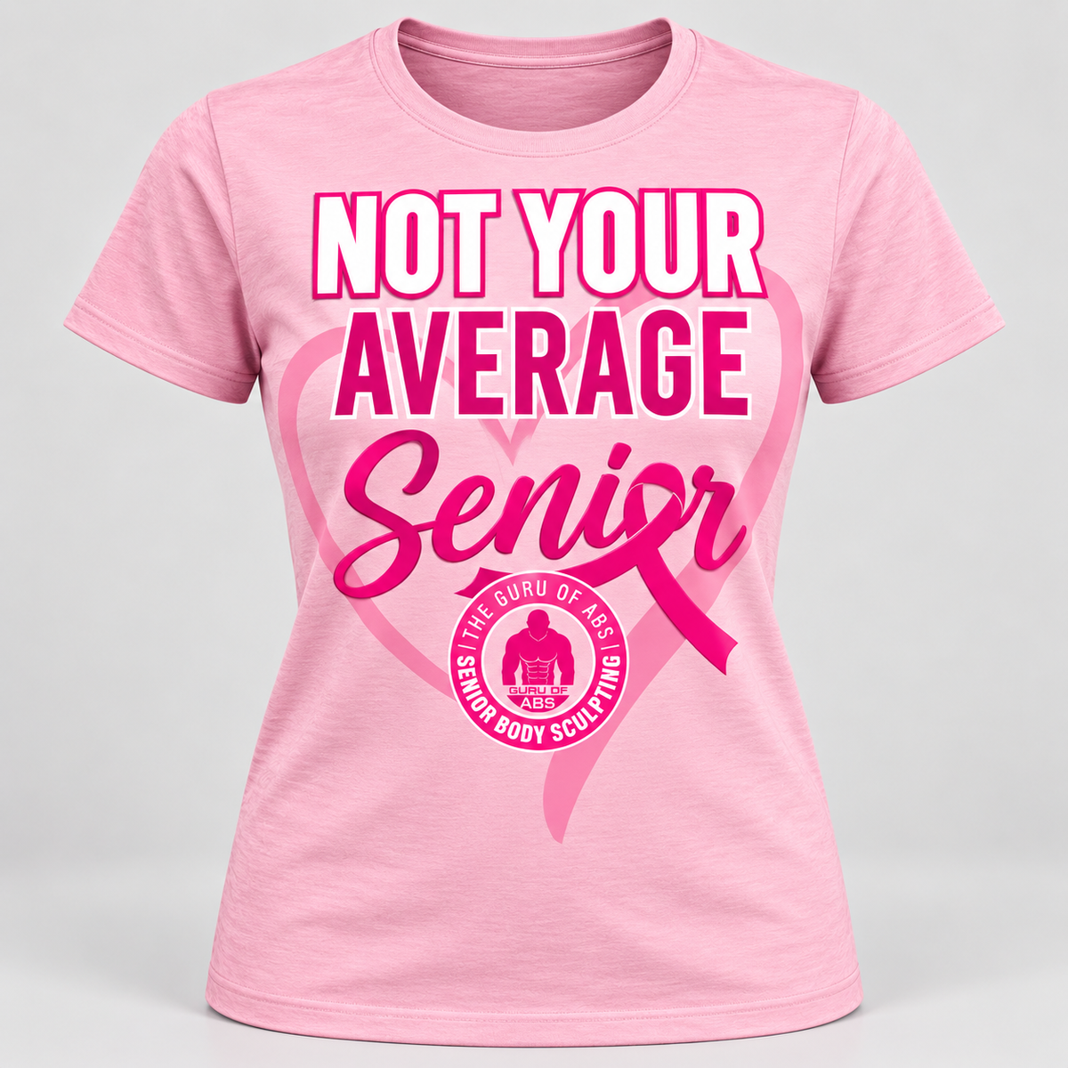 Not Your Average Senior Breast Cancer Awareness T-Shirts